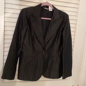 Barneys New York Taste Luxury Humor Made in Italy Lined Single Button Jacket